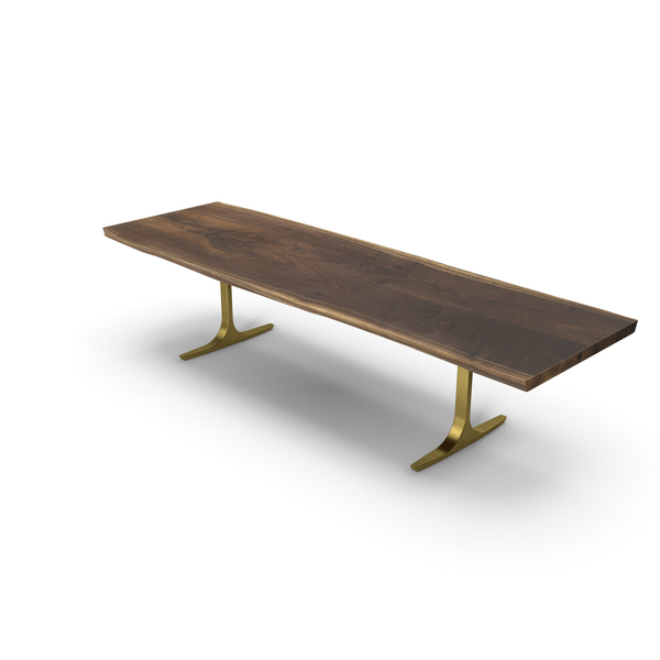 Wood Slab Dining Table Brass PNG & PSD Images Wood Slab Dining Table Brass PNG & PSD Images