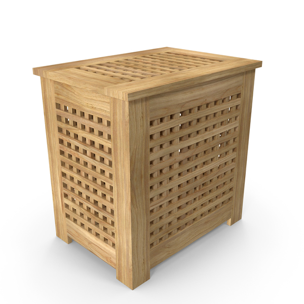 Wicker: Wood Washing Basket PNG & PSD Images