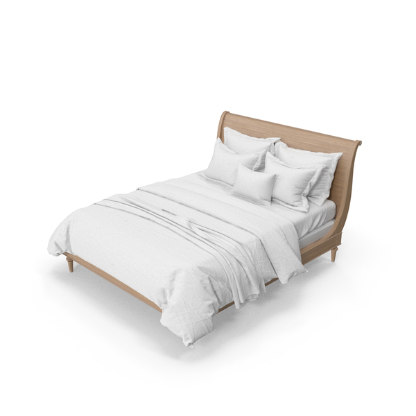 Double: Wooden Bed PNG & PSD Images