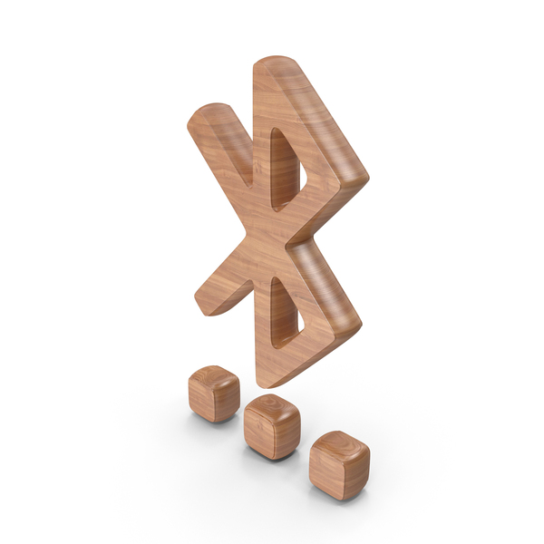 Symbols: Wooden Bluetooth Settings Symbol PNG & PSD Images