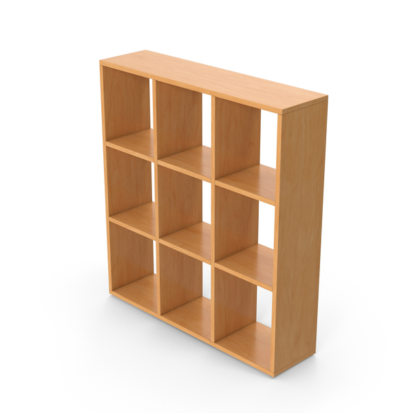 Shelving: Wooden Bookshelf PNG & PSD Images
