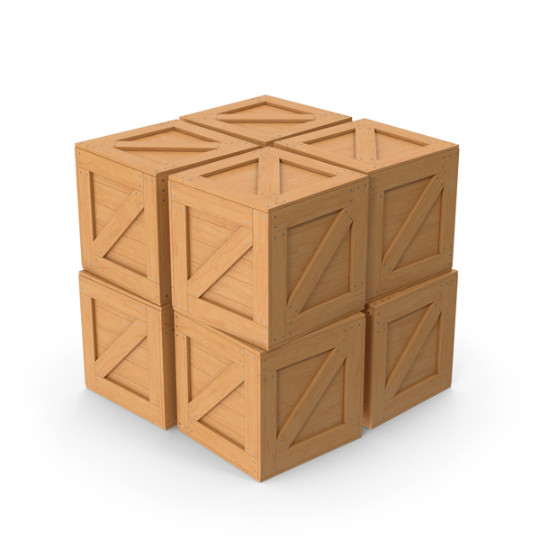 Crate: Wooden Box Crates Stack PNG & PSD Images