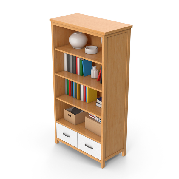 Wooden Cabinet With Books PNG Images & PSDs for Download | PixelSquid ...