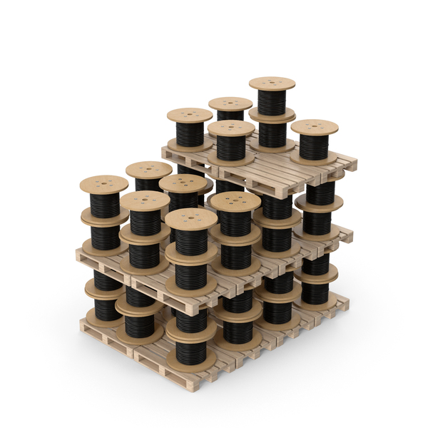 Wooden Cable Reel Drums On Pallets PNG & PSD Images Wooden Cable Reel Drums On Pallets PNG & PSD Images