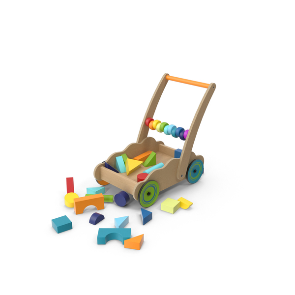 Block: Wooden Cart of Building Blocks PNG & PSD Images Block: Wooden Cart of Building Blocks PNG & PSD Images