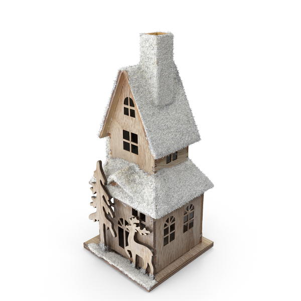 Wooden Christmas House Decoration PNG & PSD Images Wooden Christmas House Decoration PNG & PSD Images