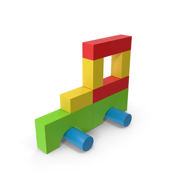 Building Toys: Wooden Construction Car Colored PNG & PSD Images
