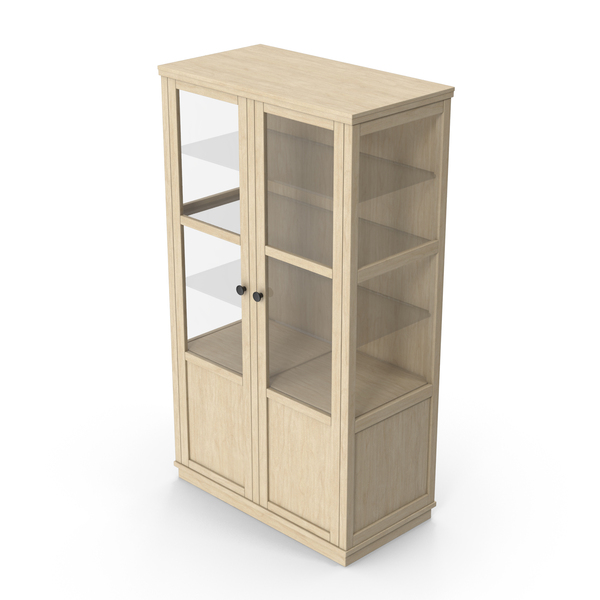 Wooden Display Cabinet PNG & PSD Images