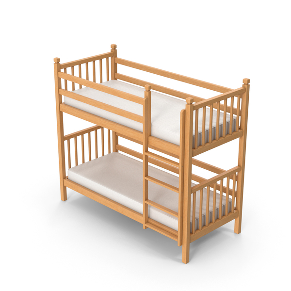 Wooden Double Floor Bed PNG & PSD Images