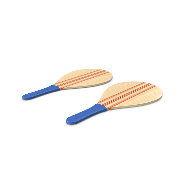 Table Tennis Paddle: Wooden Frescobol Rackets PNG & PSD Images