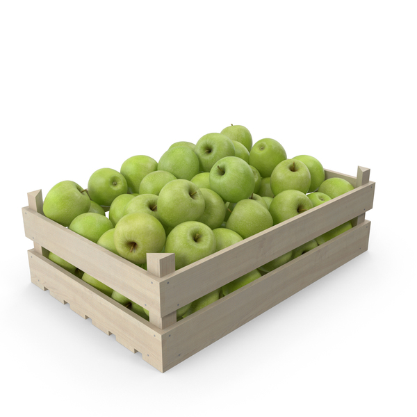 Wooden Granny Smith Apple Crate PNG & PSD Images Wooden Granny Smith Apple Crate PNG & PSD Images