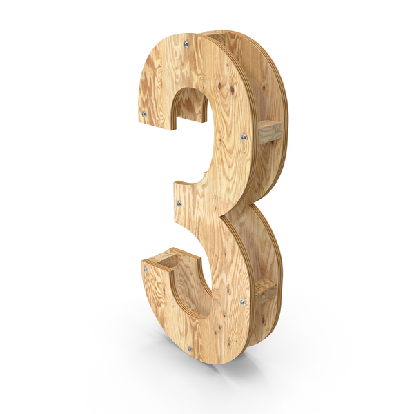 Wooden Number 3 PNG & PSD Images Wooden Number 3 PNG & PSD Images