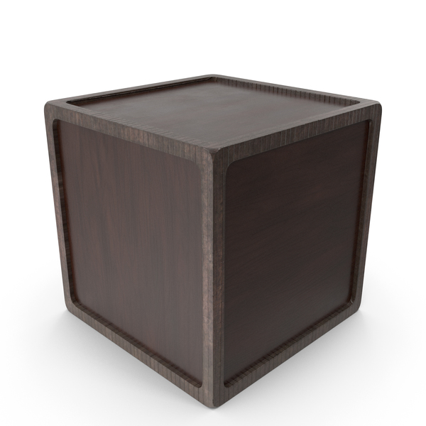 Cube: Wooden Plain Box PNG & PSD Images Cube: Wooden Plain Box PNG & PSD Images