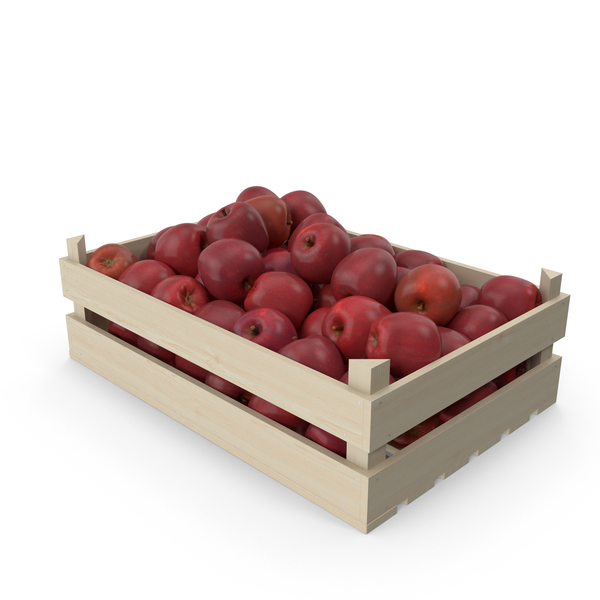 Wooden Red Apple Crate PNG & PSD Images Wooden Red Apple Crate PNG & PSD Images
