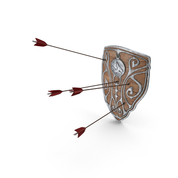 Wooden Shield with Arrows PNG & PSD Images Wooden Shield with Arrows PNG & PSD Images