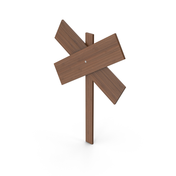 Street Sign: Wooden Signboard Dark PNG & PSD Images