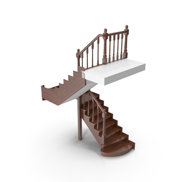 Spiral Staircase: Wooden Stairs PNG & PSD Images
