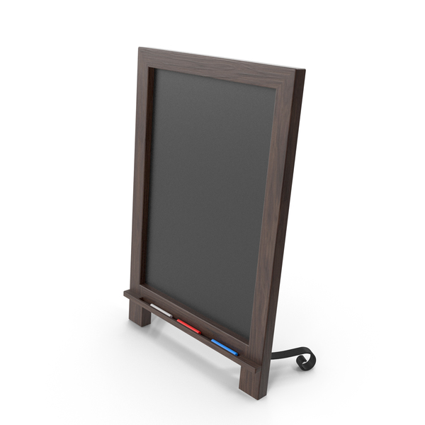 Menu Board: Wooden Tabletop Chalkboard PNG & PSD Images