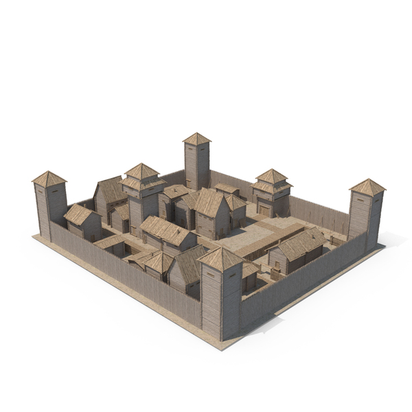 Fortress: Wooden Town PNG & PSD Images Fortress: Wooden Town PNG & PSD Images