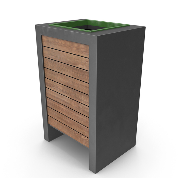 Dustbin: Wooden Trash Can PNG & PSD Images