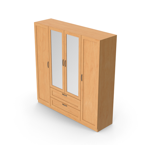 Armoire: Wooden Wardrobe With Mirror PNG & PSD Images Armoire: Wooden Wardrobe With Mirror PNG & PSD Images