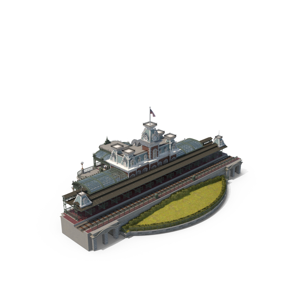 Railway: World Railroad Main Street Station PNG & PSD Images Railway: World Railroad Main Street Station PNG & PSD Images