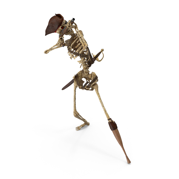 Characters: Worn Skeleton Pirate Gun Sniping High PNG & PSD Images