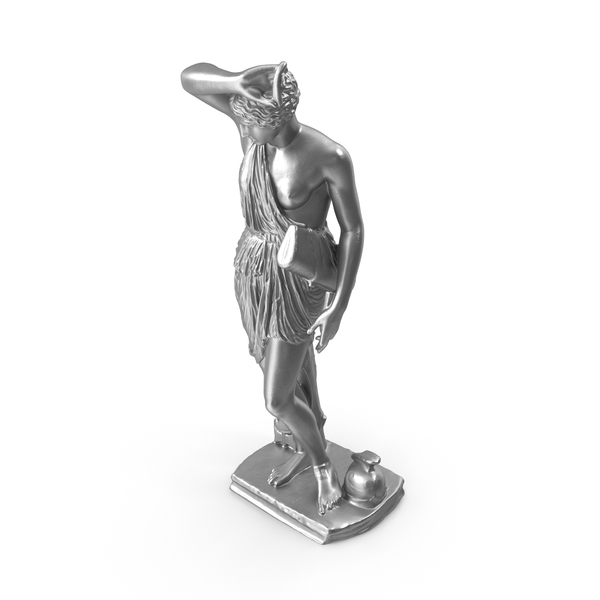 Wounded Amazon Metal Statue PNG & PSD Images