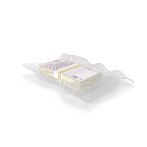 Wrapped Bills of Money 500 Euro PNG & PSD Images