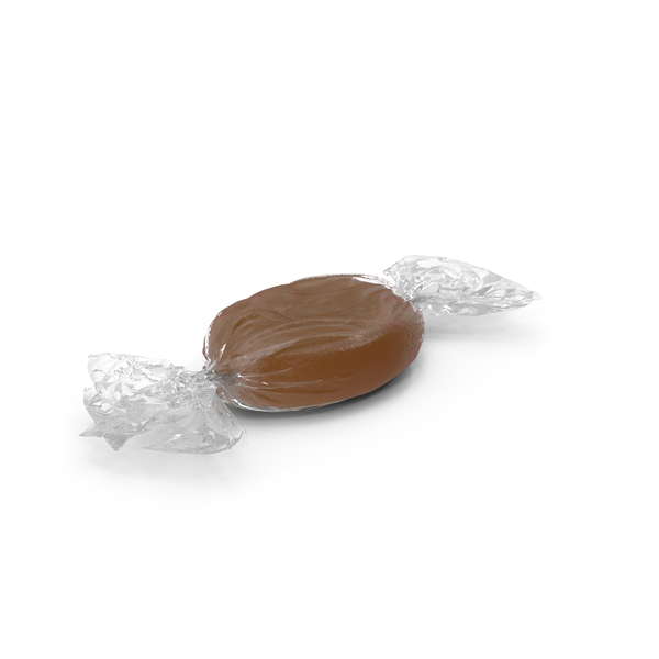 Wrapped Caramel Oval Candy PNG & PSD Images