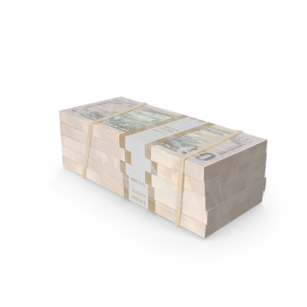 Wrapped Stack of Dollar Bills PNG & PSD Images