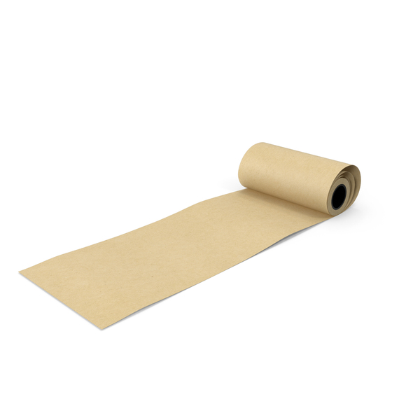 Wrapping Paper in a Roll Kraft PNG & PSD Images