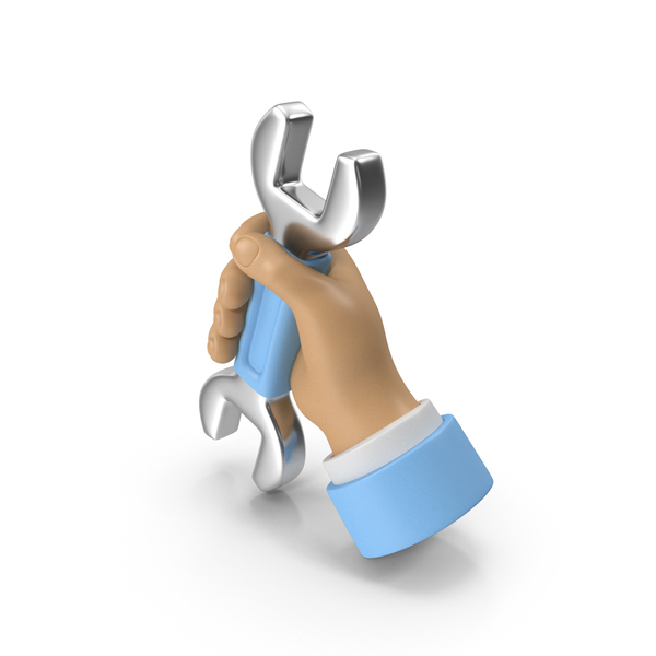 Symbols: Wrench In Hand Icon PNG & PSD Images