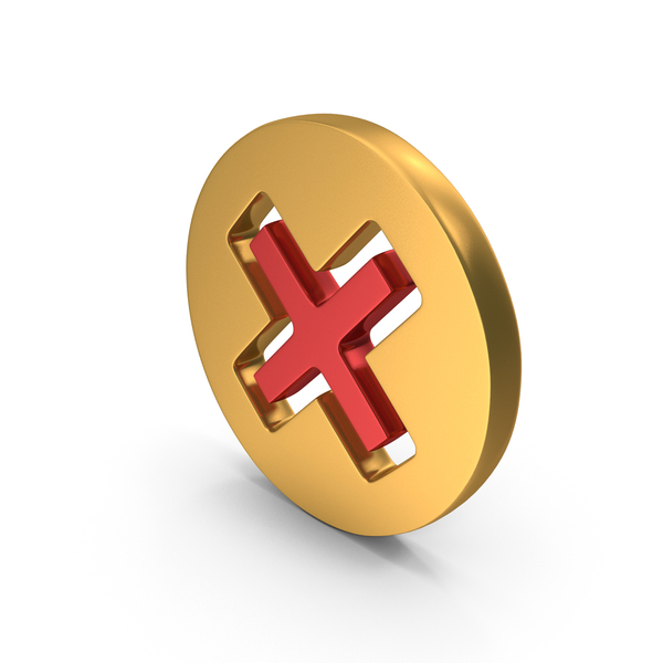 Symbols: Wrong Cross Reject Mark Inside Coin PNG & PSD Images Symbols: Wrong Cross Reject Mark Inside Coin PNG & PSD Images