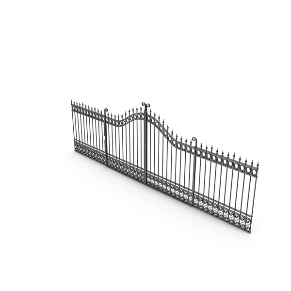 Wrought Iron Metal Gate PNG & PSD Images