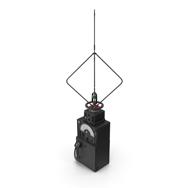 2 Way: WW2 Radio Direction Finder Antenna with Amplifier PNG & PSD Images 2 Way: WW2 Radio Direction Finder Antenna with Amplifier PNG & PSD Images