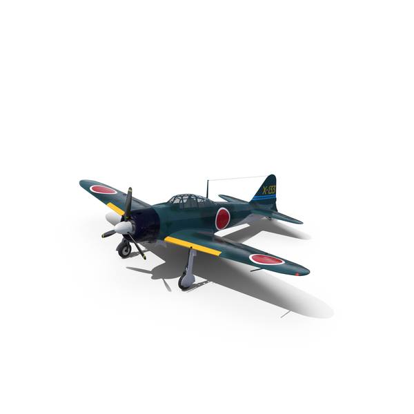 Propeller Plane: WWII Japanese Navy Fighter Aircraft A6M Zero PNG & PSD Images Propeller Plane: WWII Japanese Navy Fighter Aircraft A6M Zero PNG & PSD Images
