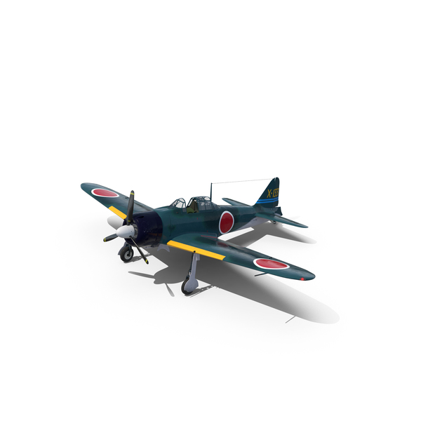 Propeller Plane: WWII Japanese Navy Fighter Aircraft A6M Zero PNG & PSD Images Propeller Plane: WWII Japanese Navy Fighter Aircraft A6M Zero PNG & PSD Images