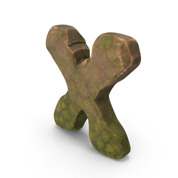 Language: X Letter Mossy Rock PNG & PSD Images Language: X Letter Mossy Rock PNG & PSD Images