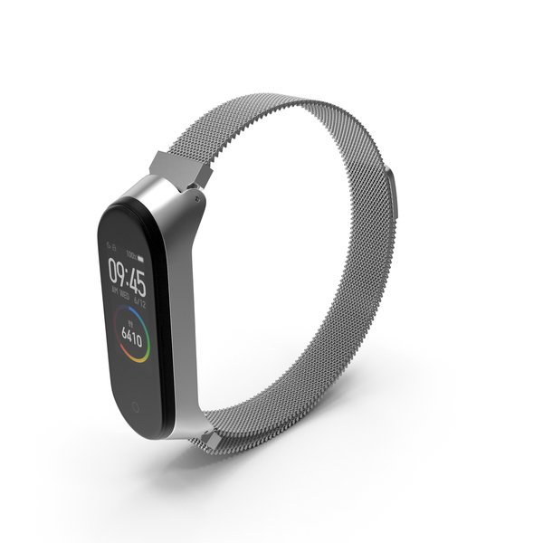 Fitness Bracelet: Xiaomi Mi Band 4 with Metal Strap PNG & PSD Images Fitness Bracelet: Xiaomi Mi Band 4 with Metal Strap PNG & PSD Images