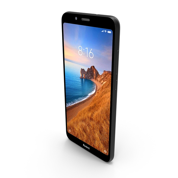 Smartphone: Xiaomi Redmi 7A Matte Black PNG & PSD Images