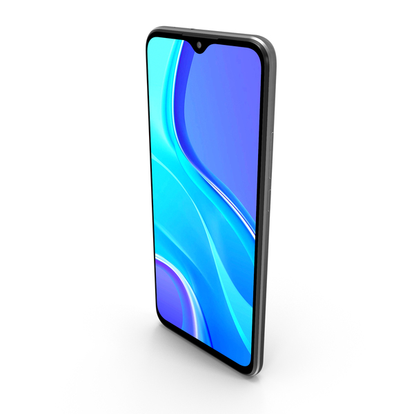 Smartphone: Xiaomi Redmi 9 Prime Matte Black PNG & PSD Images