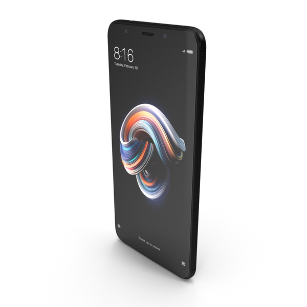 Smartphone: Xiaomi Redmi Note 5 (Redmi 5 Plus) Black PNG & PSD Images Smartphone: Xiaomi Redmi Note 5 (Redmi 5 Plus) Black PNG & PSD Images