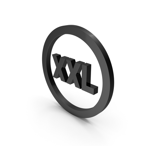 Logo: XXL SIZE GARMENT LABEL BLACK PNG & PSD Images