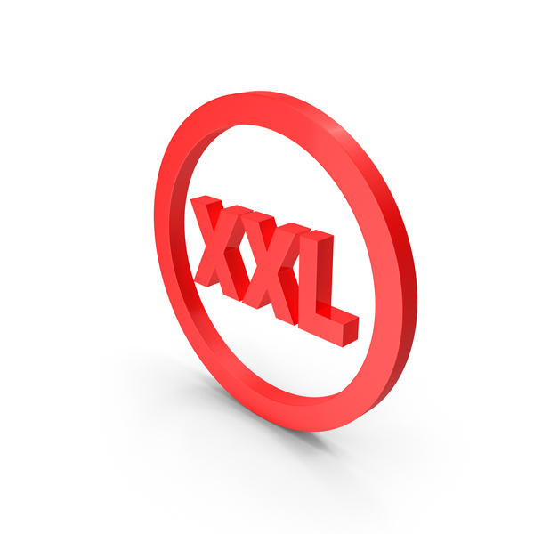 Logo: XXL SIZE GARMENT LABEL RED PNG & PSD Images