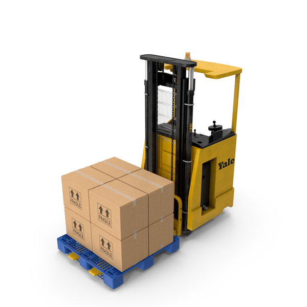 Cardboard Box: Yale Electric Forklift with Pallet Load PNG & PSD Images Cardboard Box: Yale Electric Forklift with Pallet Load PNG & PSD Images