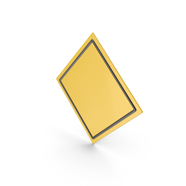 Yellow Blank Square Sign PNG & PSD Images