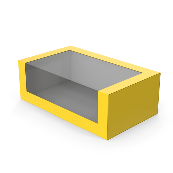 Food Container: Yellow Cake Box PNG & PSD Images