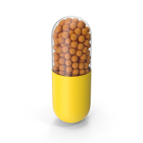 Medicine Bottle: Yellow Capsule PNG & PSD Images Medicine Bottle: Yellow Capsule PNG & PSD Images