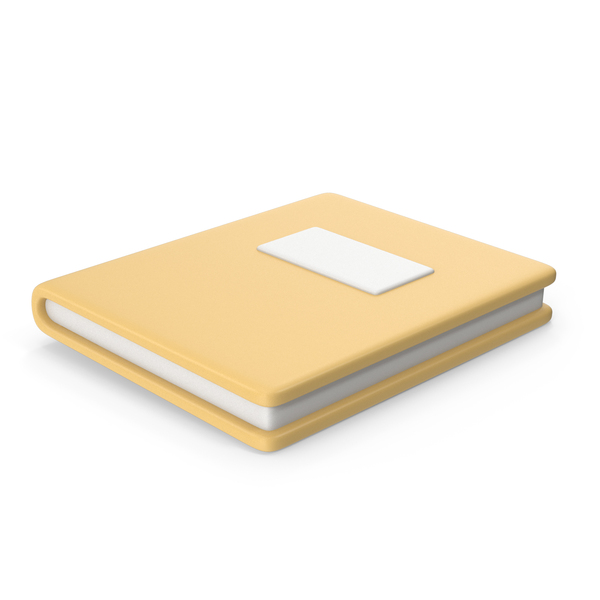 Yellow Cartoony Notebook PNG & PSD Images